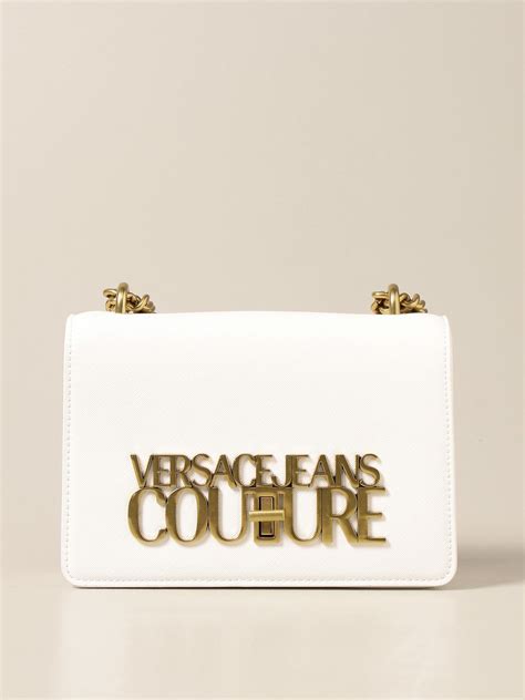 versace jeans couture crossbody bag white|Versace Jeans Couture bag sale.